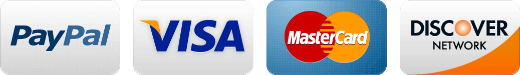 Accepted Payment Methods: PayPal, Visa, Mastercard, and Discover